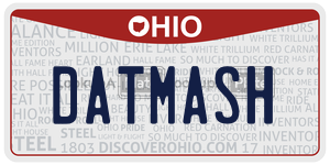 DATMASH license plate in Ohio