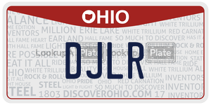 DJLR  license plate in OH