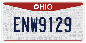 ENW9129 license plate in Ohio