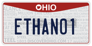 ETHAN01 license plate in Ohio
