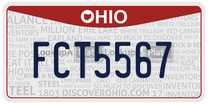 FCT5567  license plate in OH