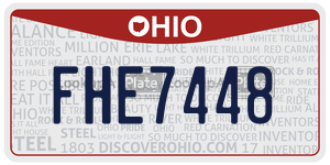 FHE7448  license plate in OH