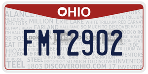 FMT2902 license plate in Ohio