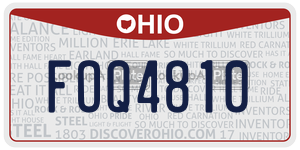 FOQ4810  license plate in OH