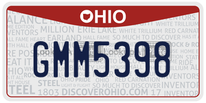 GMM5398 license plate in Ohio