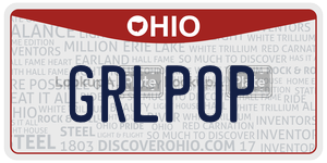 GRLPOP  license plate in OH