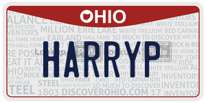 HARRYP  license plate in OH