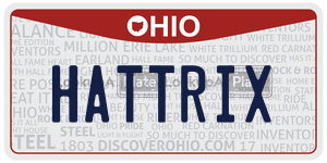 HATTRIX license plate in Ohio