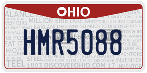 HMR5088  license plate in OH