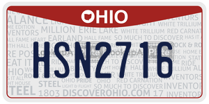 HSN2716  license plate in OH