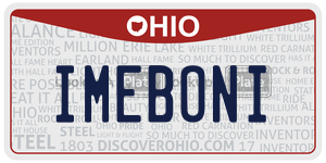 IMEBONI  license plate in OH
