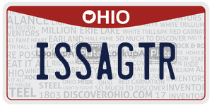 ISSAGTR license plate in Ohio