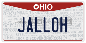 JALLOH  license plate in OH