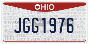 JGG1976 license plate in Ohio