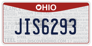 JIS6293 license plate in Ohio