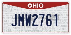 JMW2761 license plate in Ohio