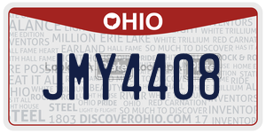 JMY4408  license plate in OH