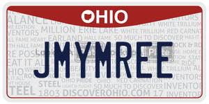 JMYMREE  license plate in OH