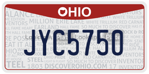 JYC5750 license plate in Ohio