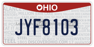 JYF8103  license plate in OH