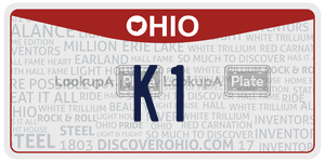 K1 license plate in Ohio