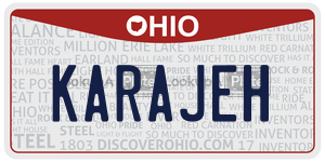 KARAJEH  license plate in OH