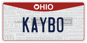 KAYBO  license plate in OH