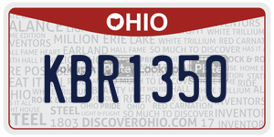 KBR1350  license plate in OH