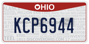 KCP6944  license plate in OH