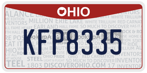 KFP8335 license plate in Ohio