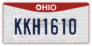 KKH1610  license plate in OH