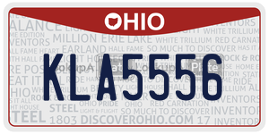 KLA5556 license plate in Ohio