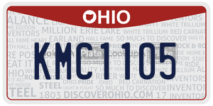 KMC1105  license plate in OH