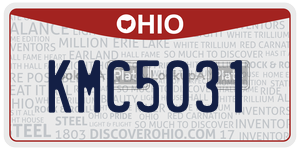 KMC5031 license plate in Ohio