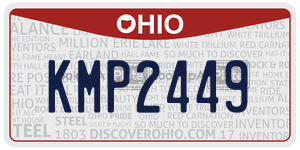 KMP2449  license plate in OH