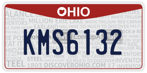 KMS6132 license plate in Ohio