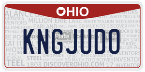 KNGJUDO license plate in Ohio