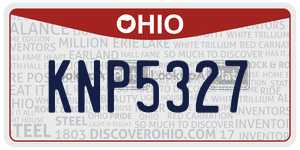 KNP5327 license plate in Ohio