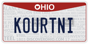KOURTNI  license plate in OH