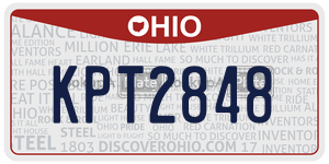 KPT2848  license plate in OH