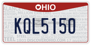 KQL5150 license plate in Ohio