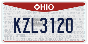 KZL3120  license plate in OH