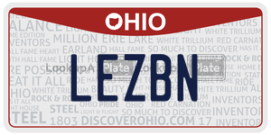 LEZBN license plate in Ohio