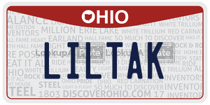 LILTAK  license plate in OH