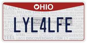 LYL4LFE license plate in Ohio