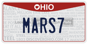MARS7  license plate in OH