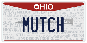MUTCH  license plate in OH
