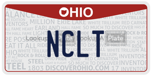 NCLT  license plate in OH