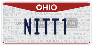 NITT1  license plate in OH