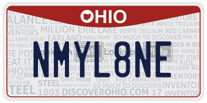 NMYL8NE  license plate in OH
